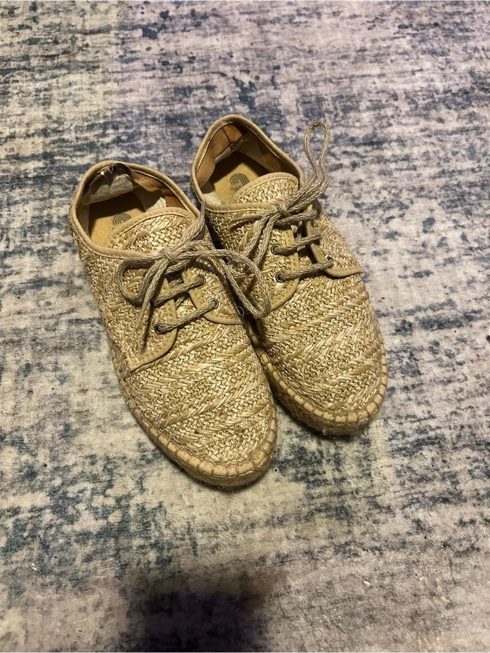 Jeffrey Campbell Woven Raffia Tan Espadrilles